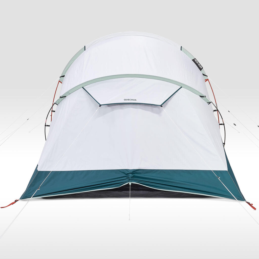 Camping tent with poles - Arpenaz 4.2 F&B - 4 Person - 2 Bedrooms