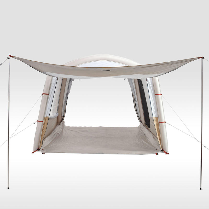 6 person inflatable camping shelter Air Seconds Base Connect Decathlon