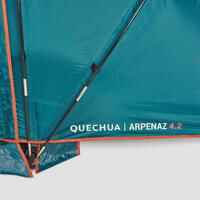 Camping Tent with Poles Arpenaz 4.2 4 People 2 Bedrooms