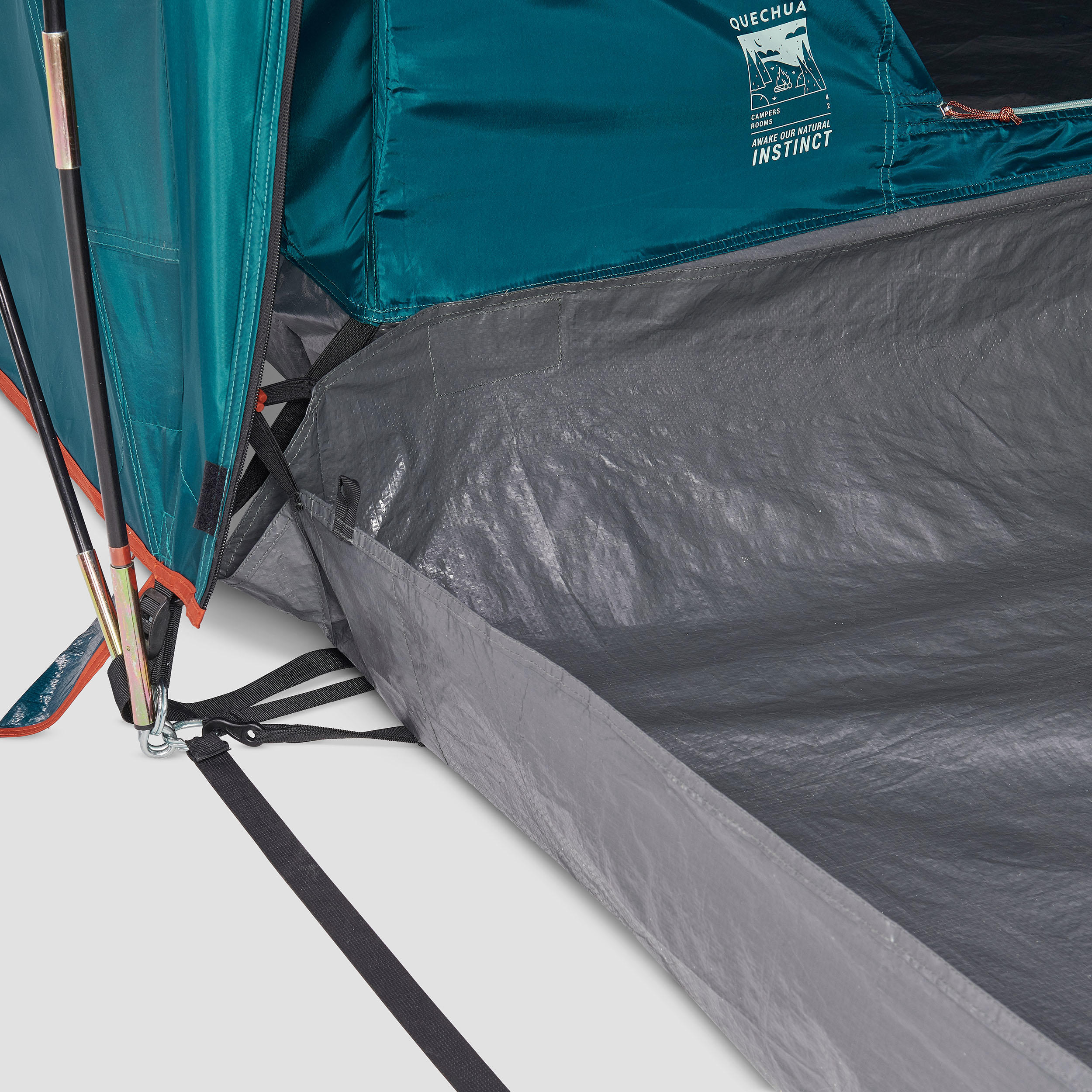 Koepeltent voor 4 personen Arpenaz 4.2 met 2 slaapruimtes 16/20
