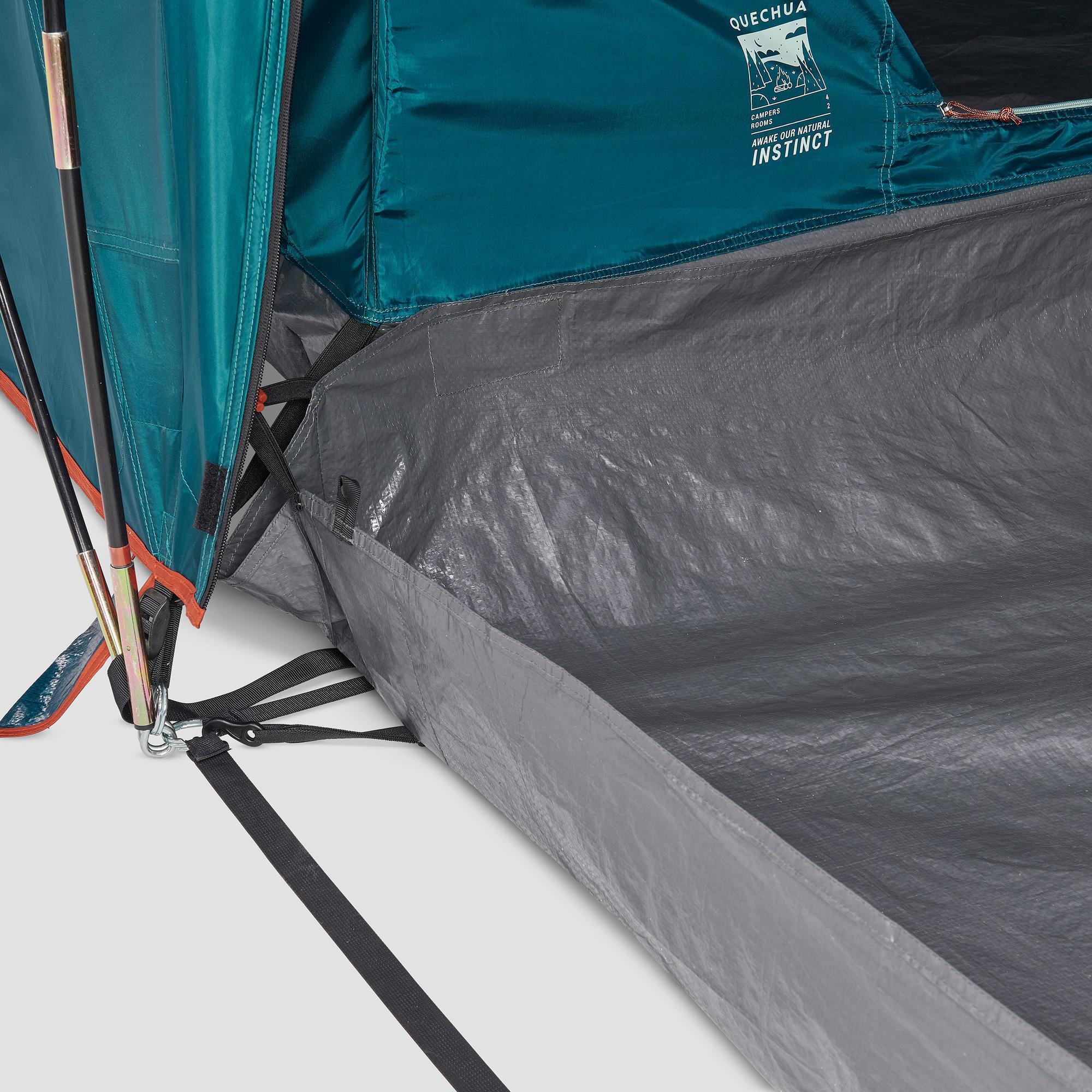 Tenda a palo da campeggio - Arpenaz 4.2 - Posti letto 4 - 2 Camere da letto