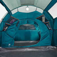 אוהל קמפינג משפחתי ל-‏4 אנשים עם מוטות, 2 חללי שינה, דגם Arpenaz 4.2