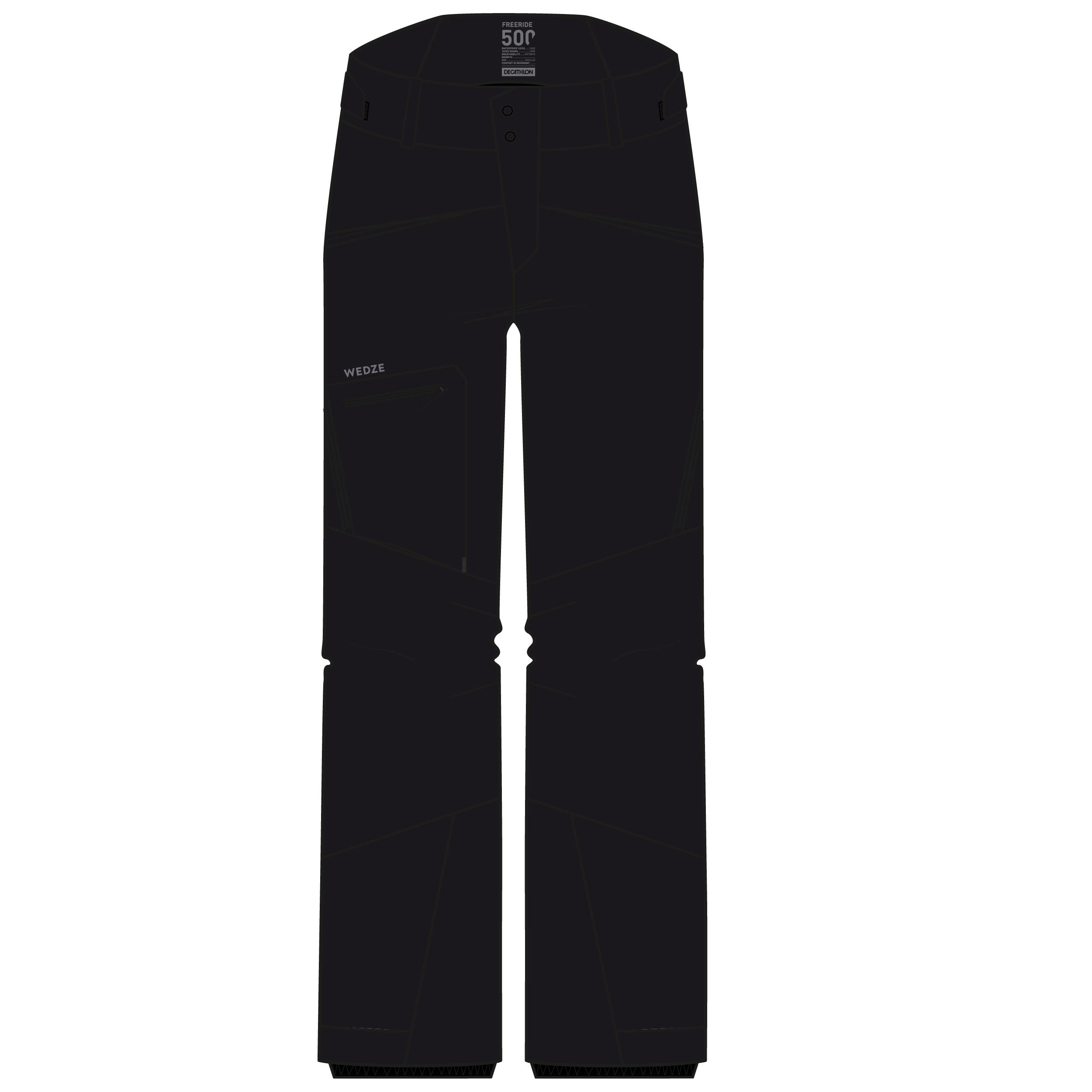 Second Life - Men’s Ski Trousers FR500 Black - EXCELLENT 2/2