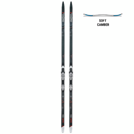 Ski de fond skating 900 cambre SOFT adulte + Fixation Rottefella Xcelerator