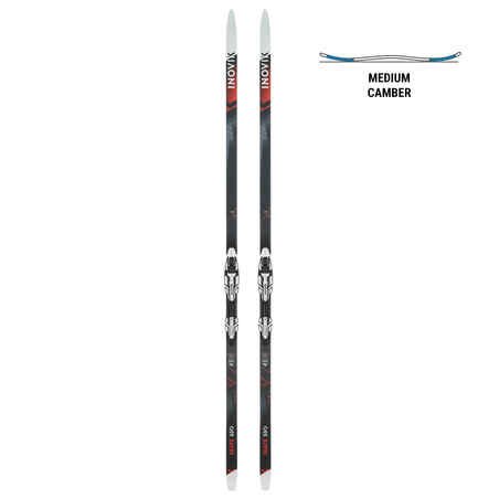 AD cross-country skis MEDIUM camber skating550+Rottefella XceleratorPro bindings