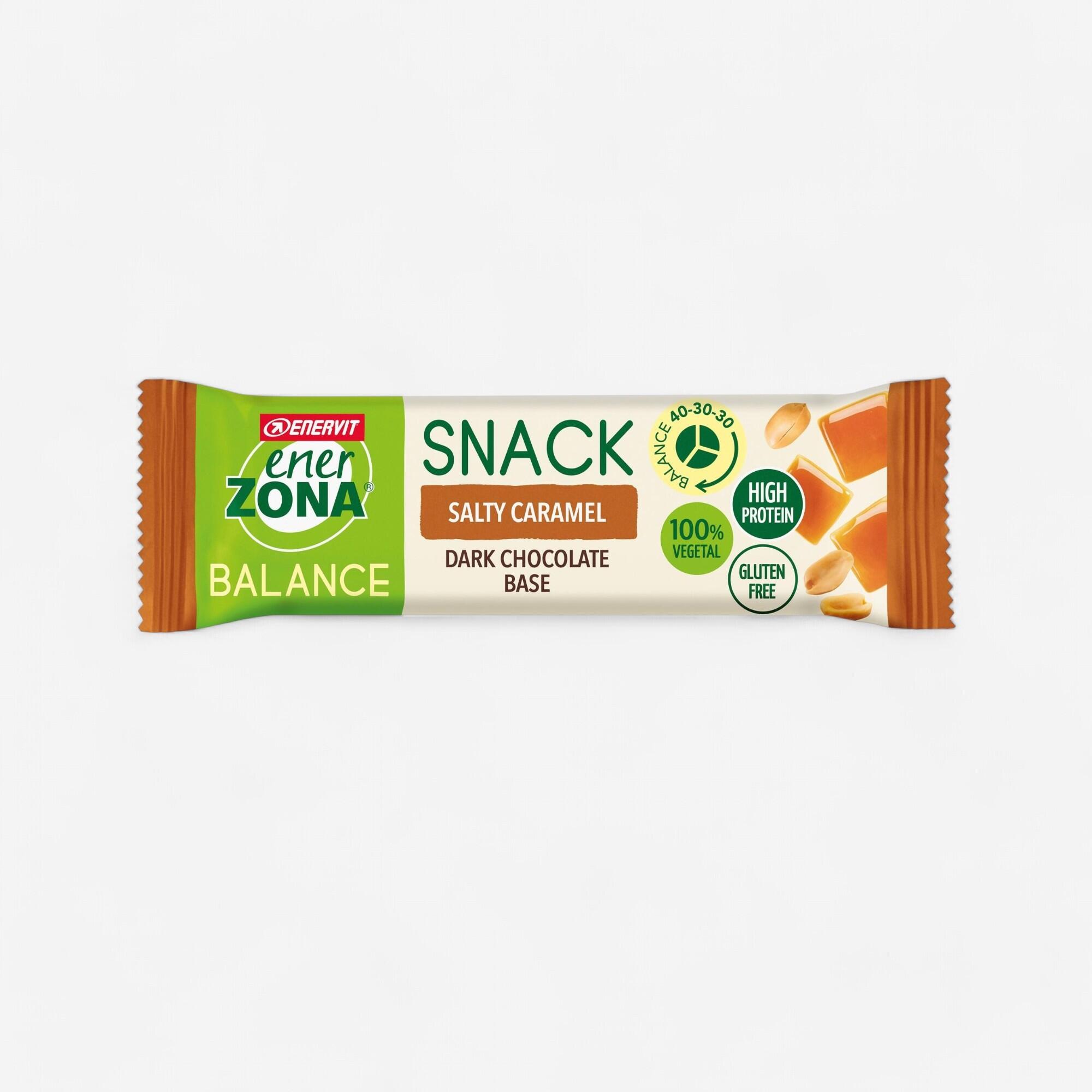 BARRETTA PROTEICA ENERZONA SNACK 40-30-30 GUSTO SALTY CARAMEL GLUTEN FREE  25G ENERZONA | DECATHLON