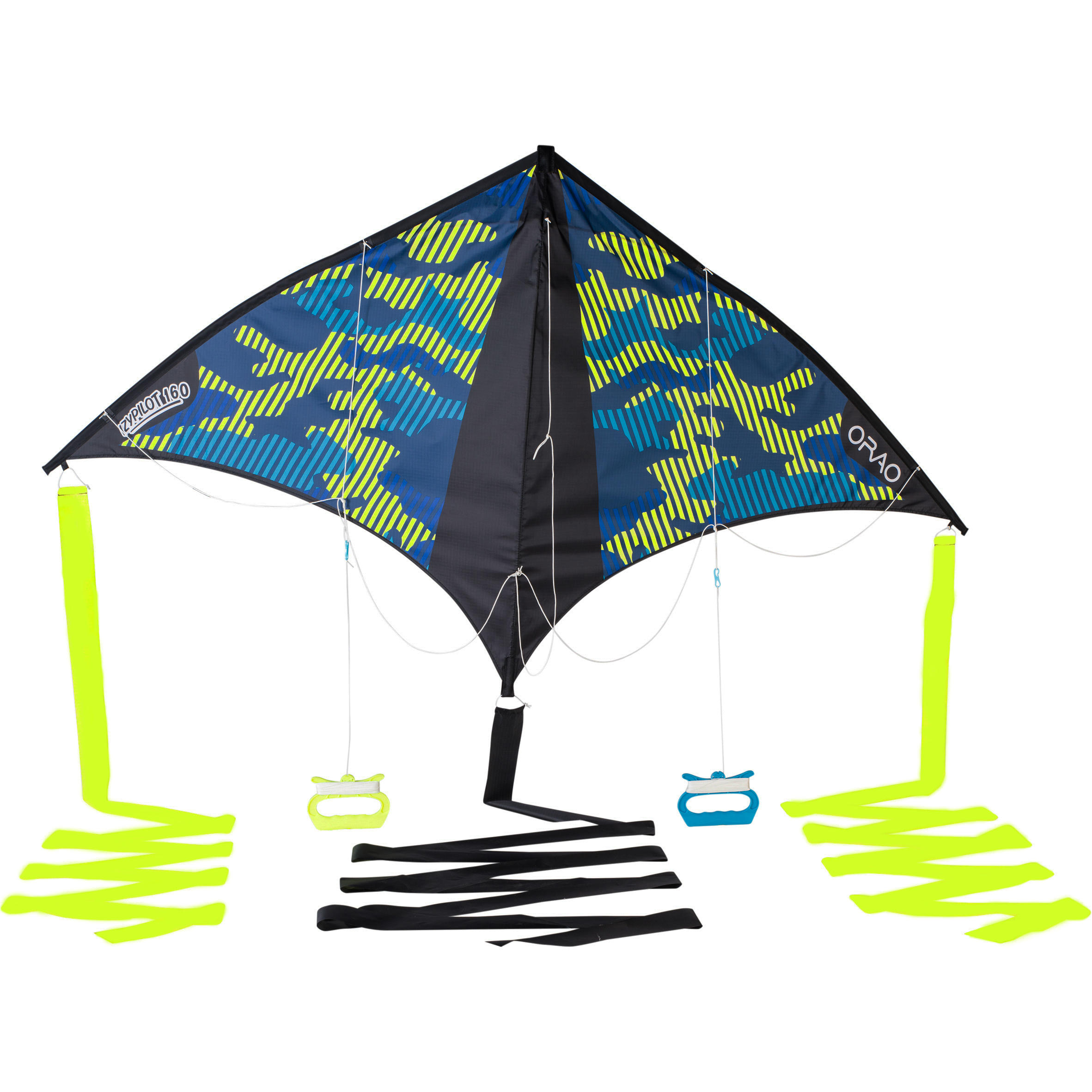 ORAO Aquilone statico e pilotabile 2 in 1 IZYPILOT 160 giallo fluo