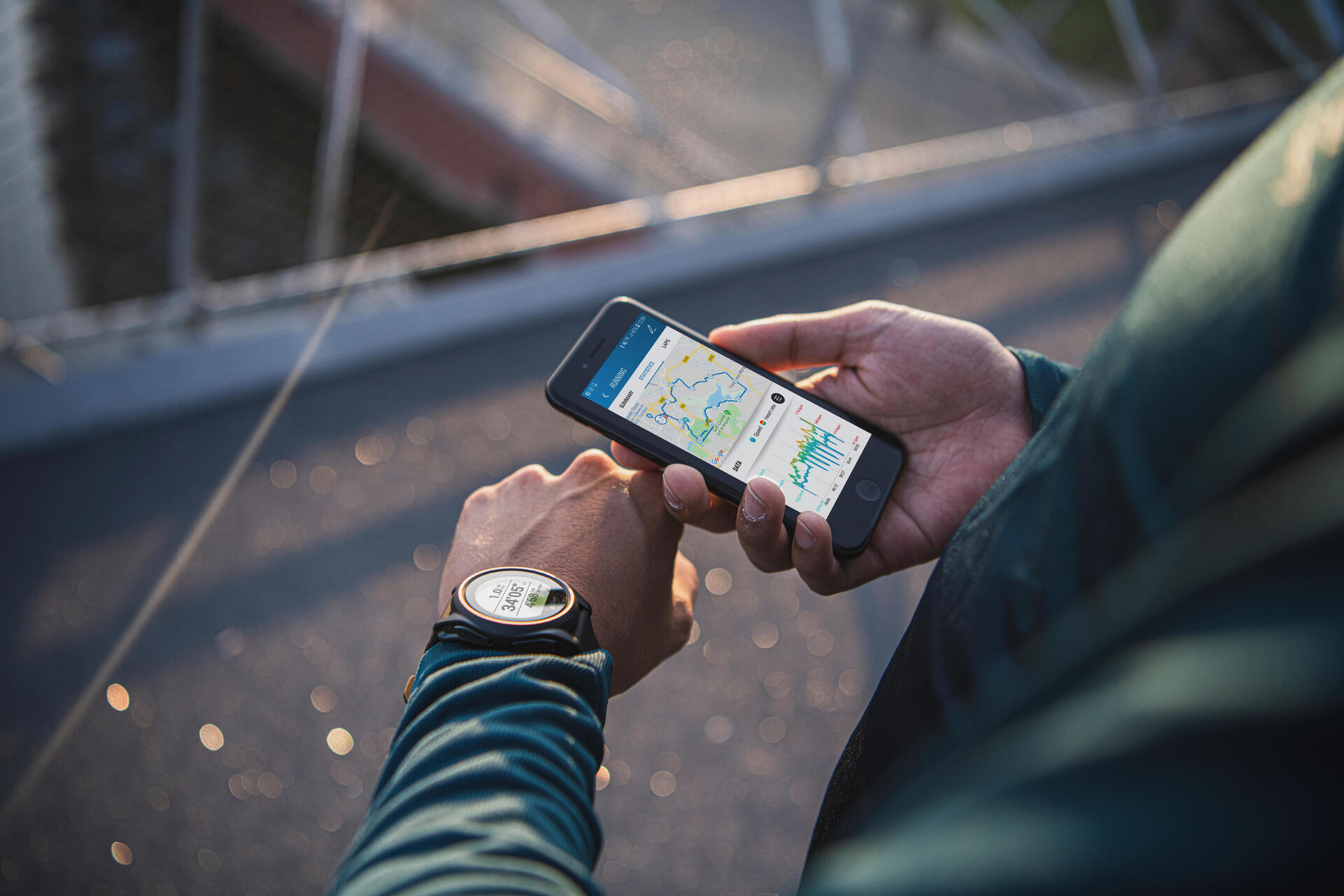迪卡儂防水跑步GPS心率錶 KALENJI Kiprun GPS 550