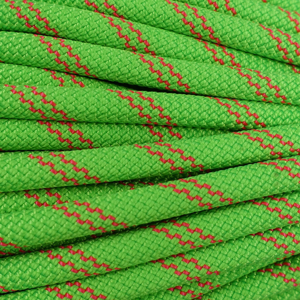 Climbing and Mountaineering Half Rope by the Metre 8.1 mm Dry - Rappel Green