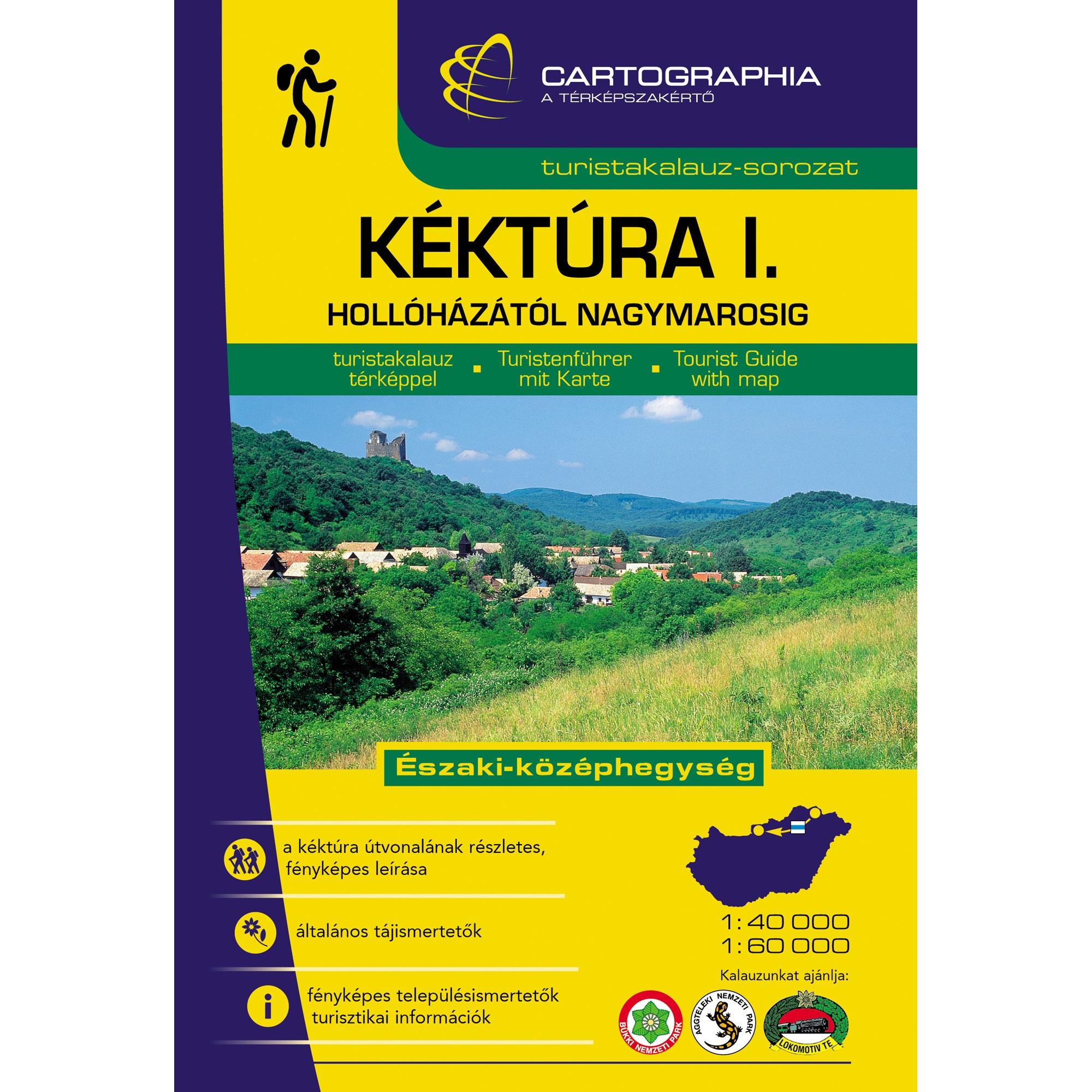 Kéktúra I. turistakalauz (Északi-középhegység) Cartographia akciós termékkép 1
