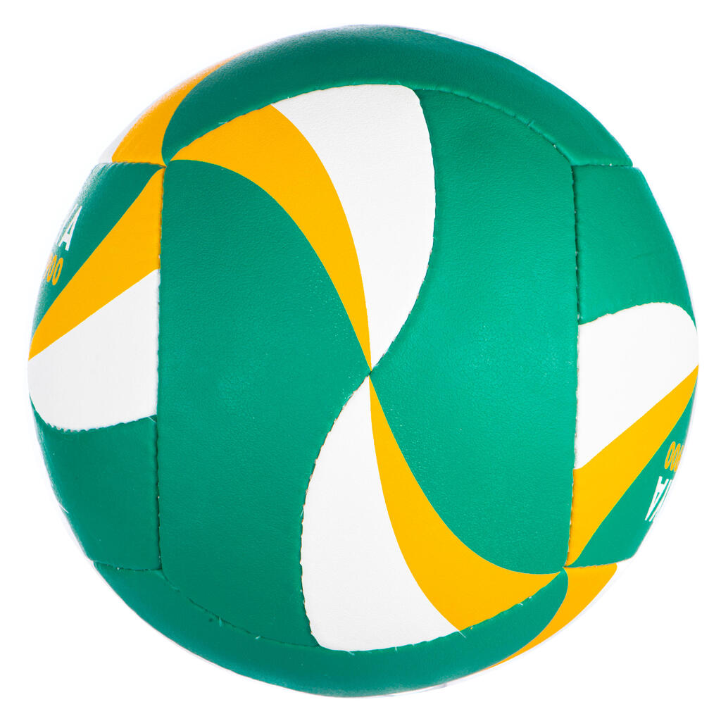 Ballon de beach volley BV900 vert et jaune