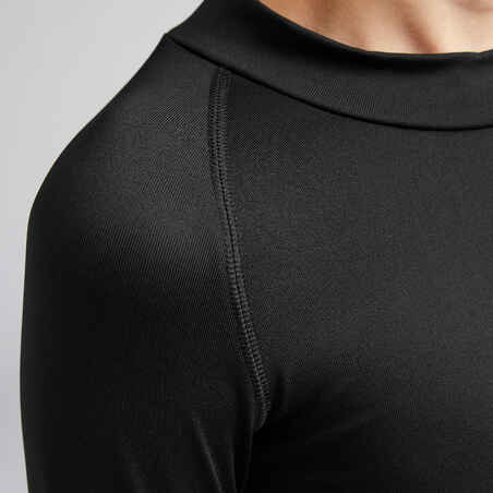 Kids' Football Base Layer Top Black - 100 Series