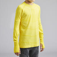 Vaikiški apatiniai marškinėliai „Keepdry 500“, geltoni