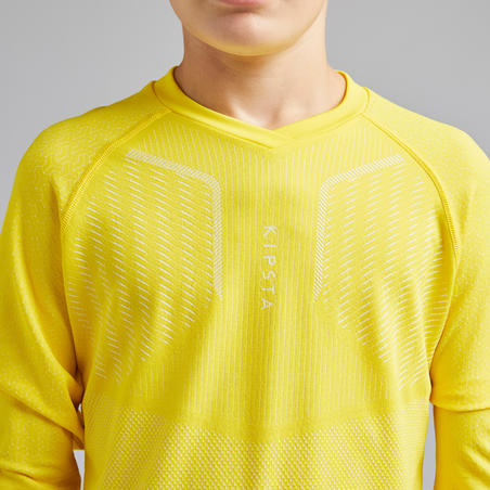 Vaikiški apatiniai marškinėliai „Keepdry 500“, geltoni