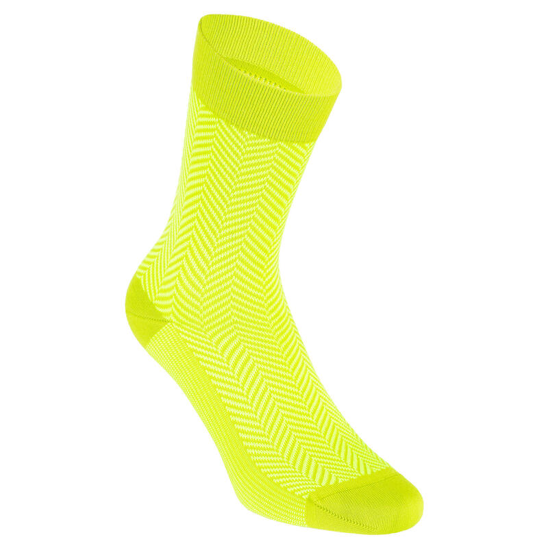 Summer Road Cycling Socks 520 - Yellow