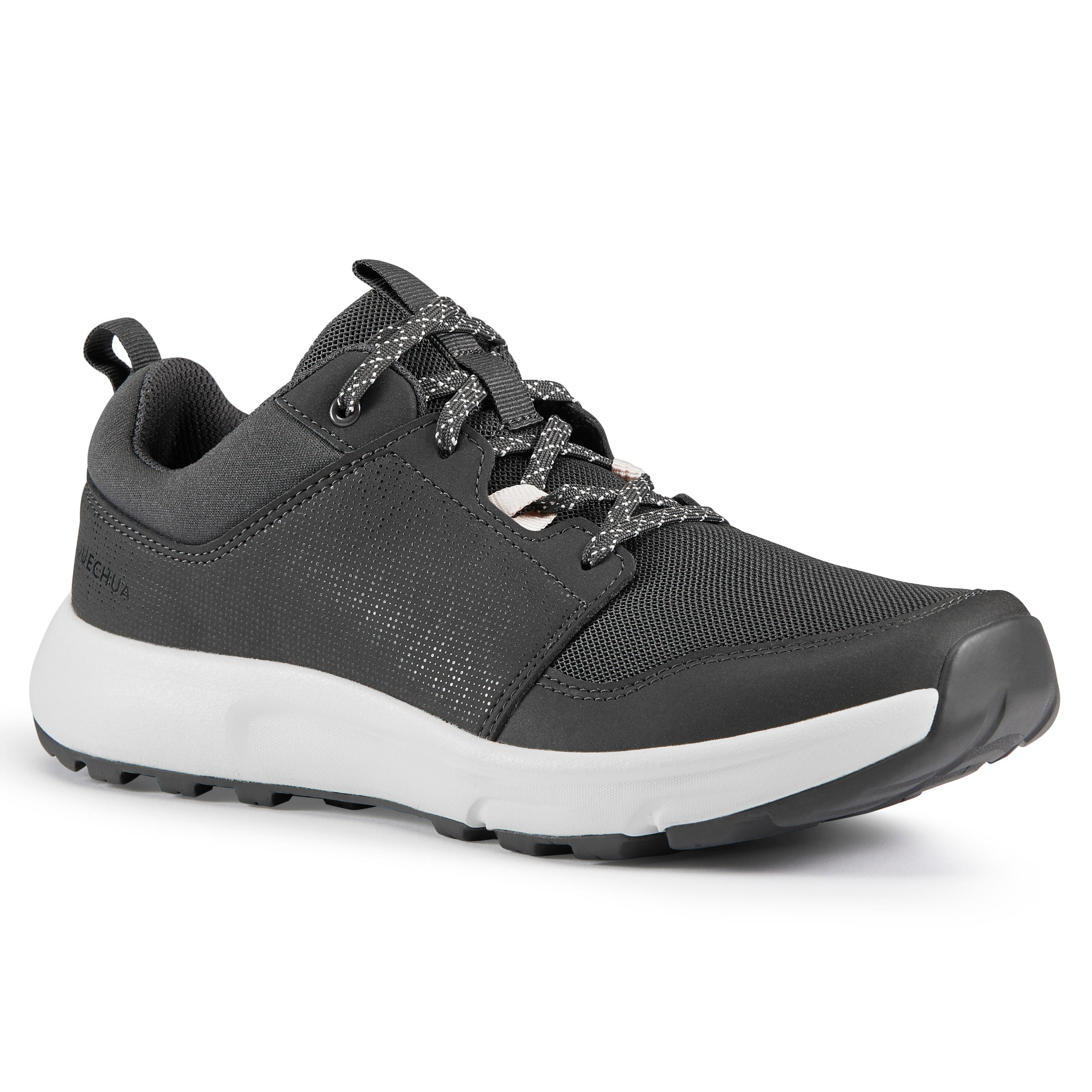 Women Nature Hiking Low Shoes Quechua NH150 - Carbon Grey