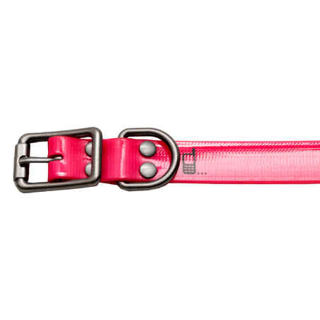 Dog collar neon pink 500