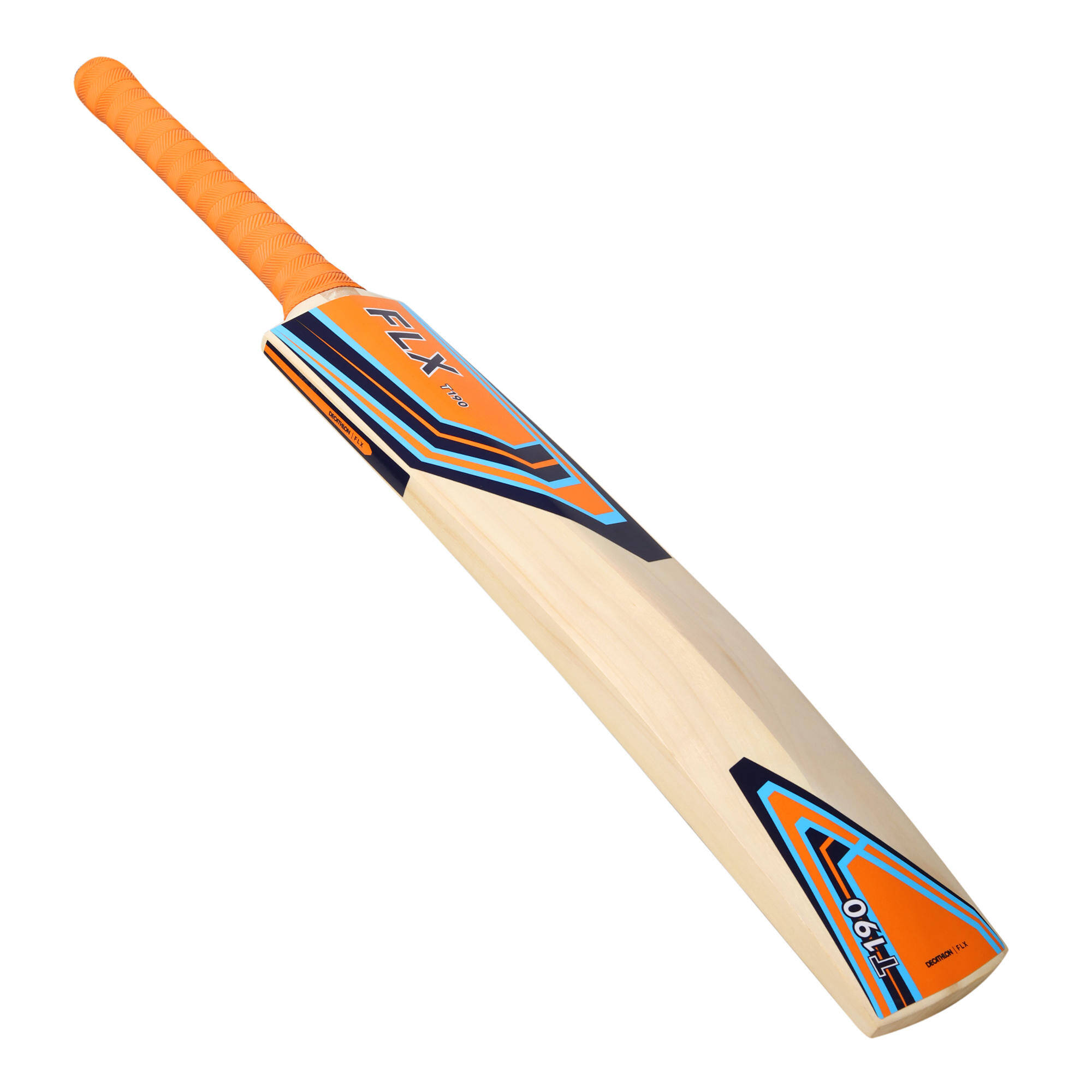 T190 SIZES 6, SH, POPLAR CRICKET BAT ORANGE -  5
