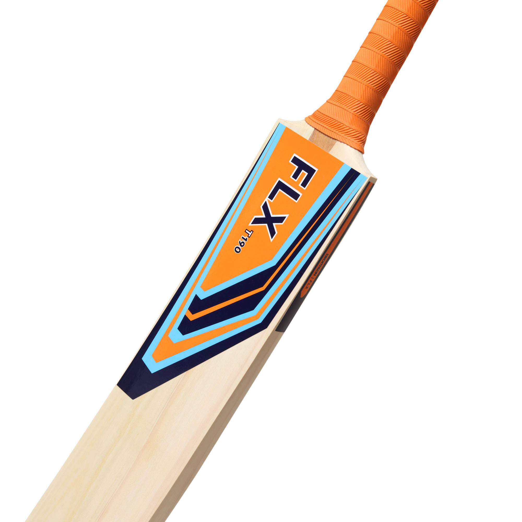 T190 SIZES 6, SH, POPLAR CRICKET BAT ORANGE -  4