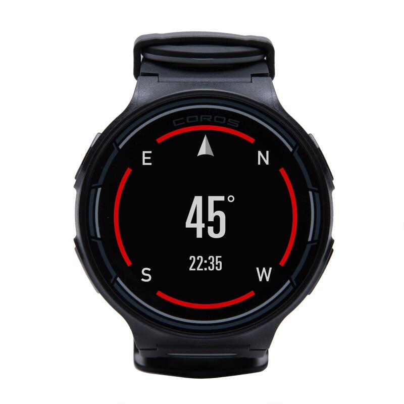 GPS跑步運動錶與腕戴式心率監測器Pace - 黑色紅色