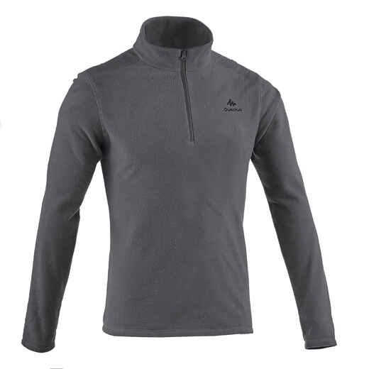 
      Polaire de randonnée montagne homme MH100 Gris Chiné
  