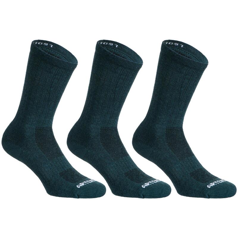 RS 500 ÇORAP - UZUN KONÇLU - YETİŞKİN - 3'LÜ PAKET - GRİ
