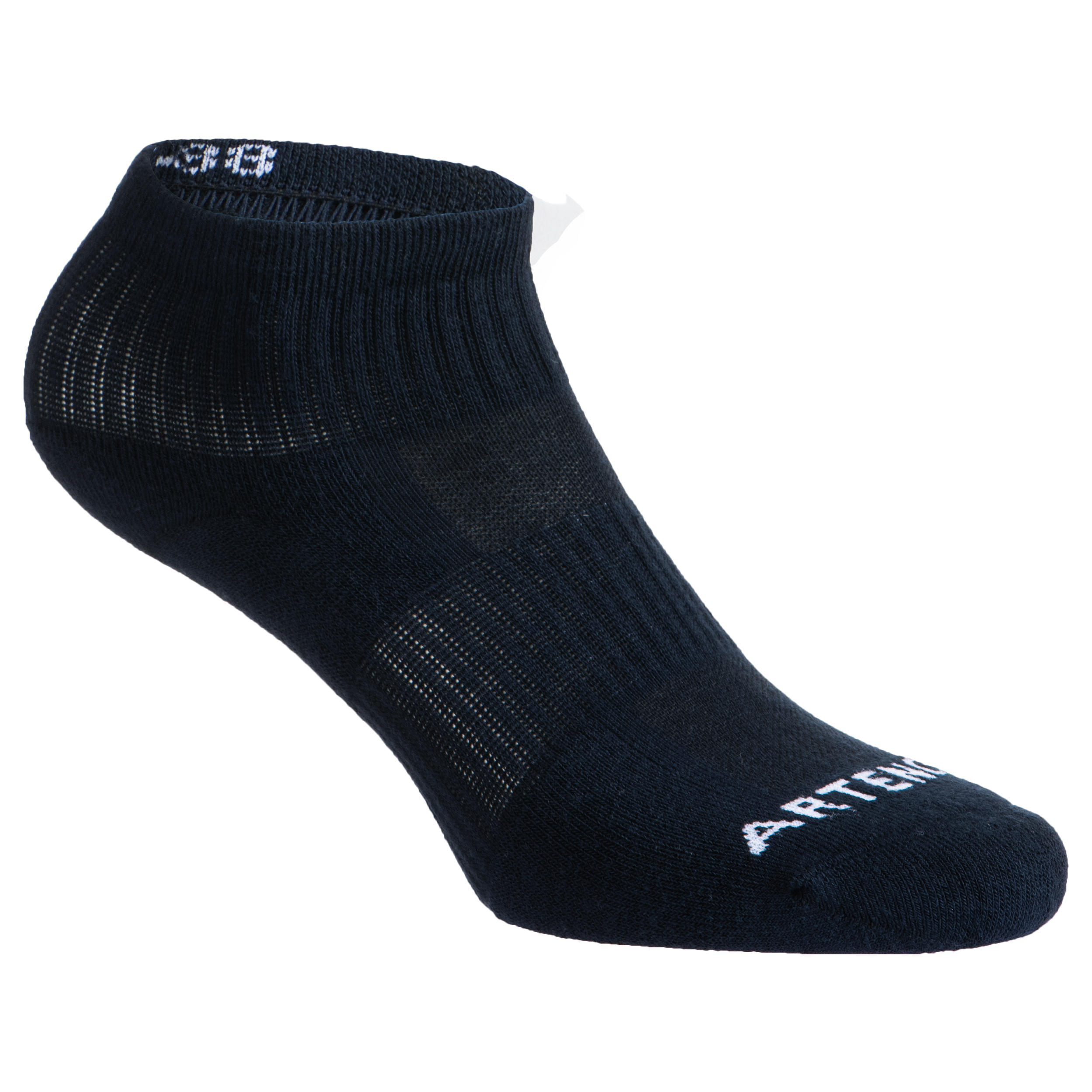 Mid-High Tennis Socks Tri-Pack RS 500 - Navy