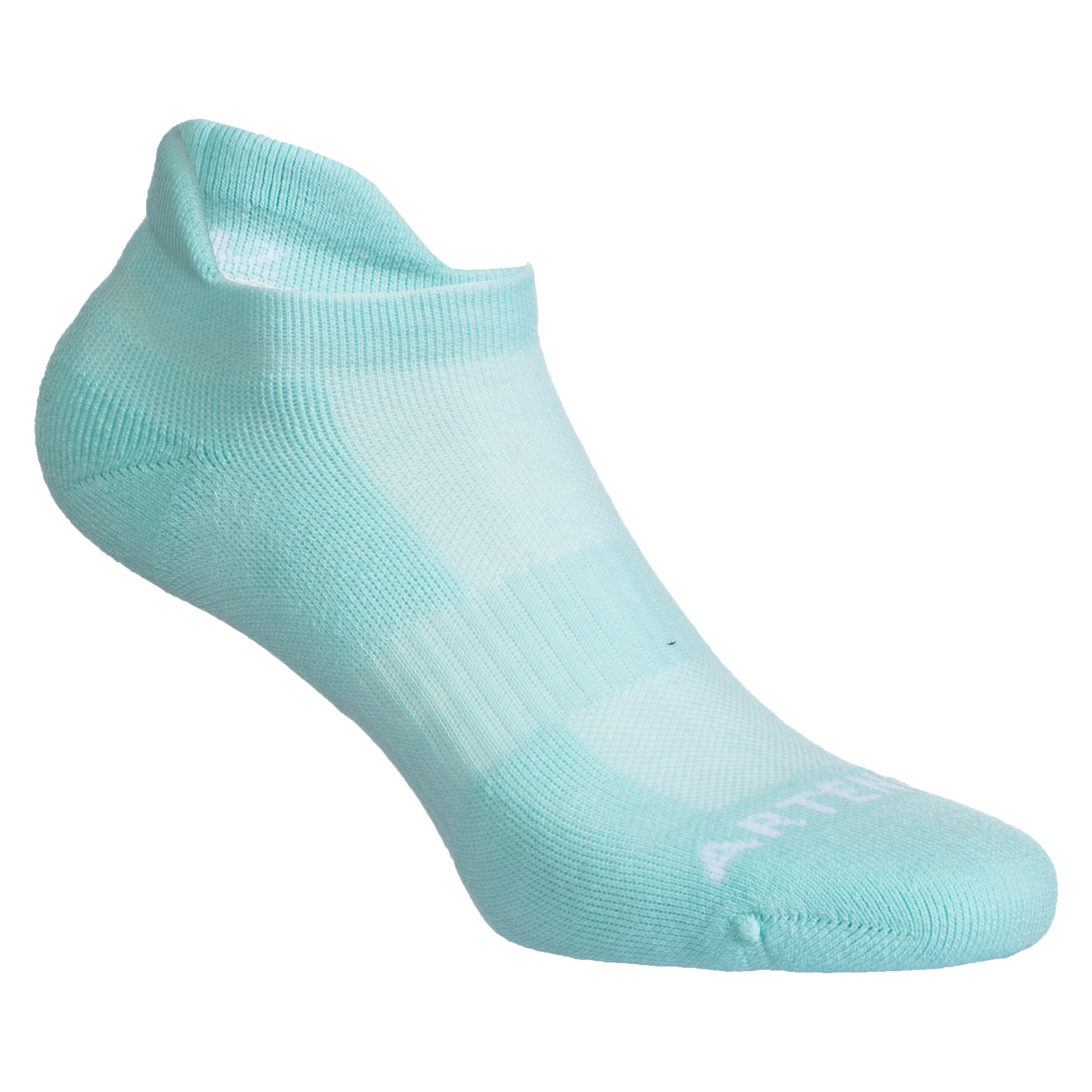 Low Tennis Socks RS 500 Tri-Pack - White/Green 22/40