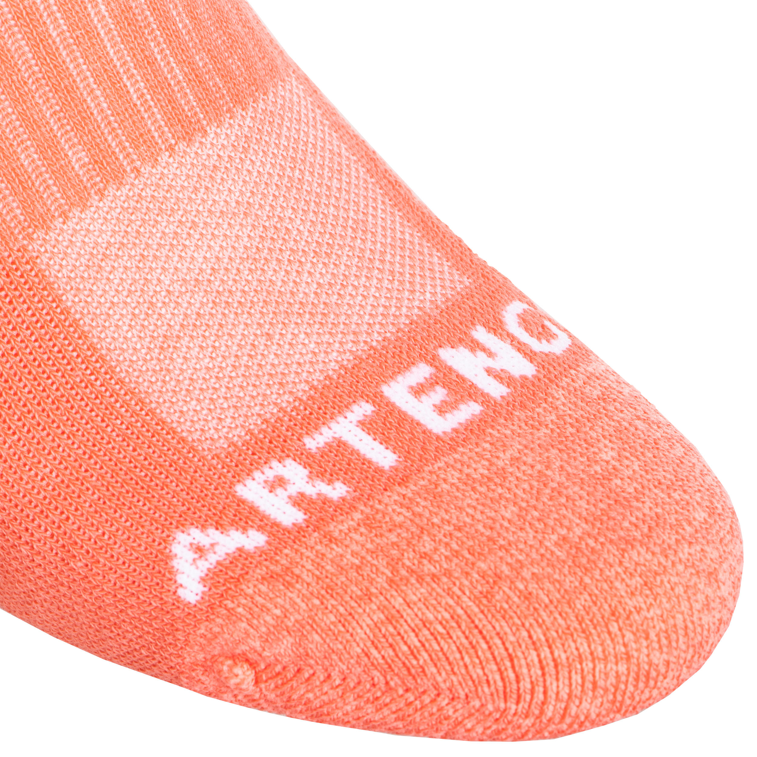 Low Tennis Socks RS 500 Tri-Pack - White/Green 17/40