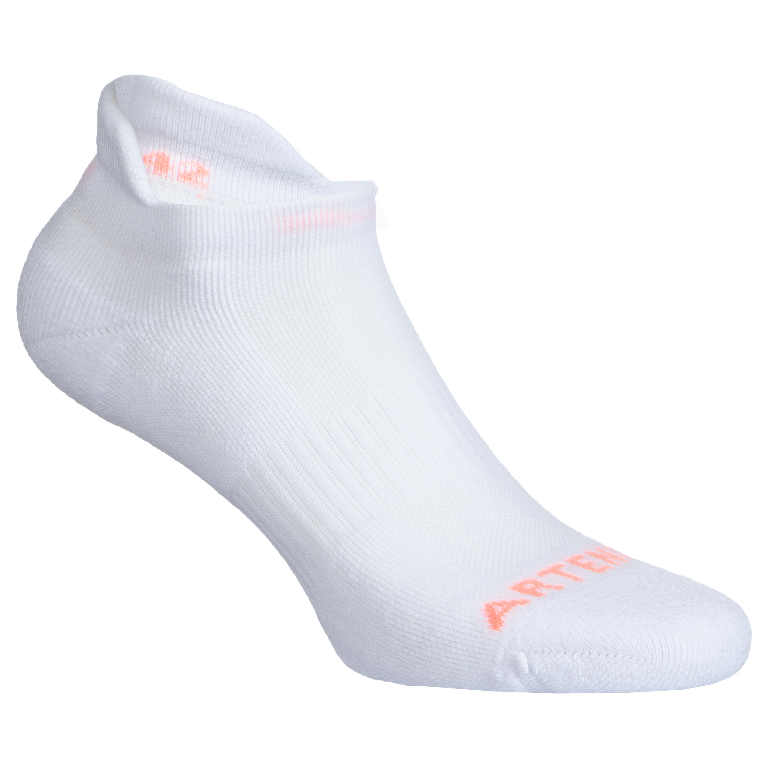 Low Tennis Socks RS 500 Tri-Pack - White/Green 15/40