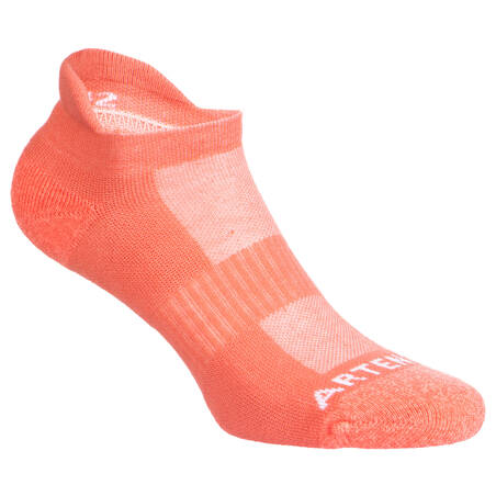 Low Tennis Socks RS 500 Tri-Pack - White/Green