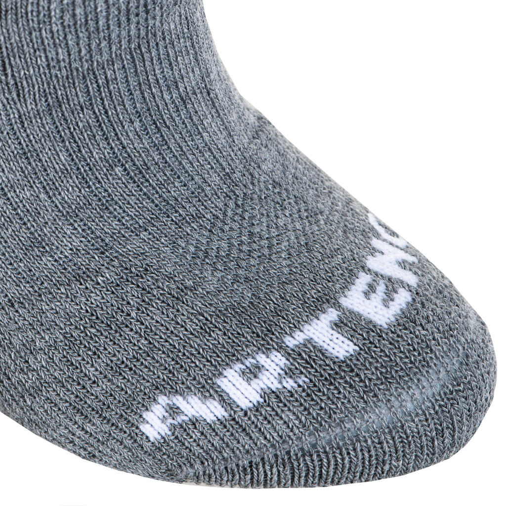 Kinder Tennissocken High 3er-Pack - RS500 weiss/blau