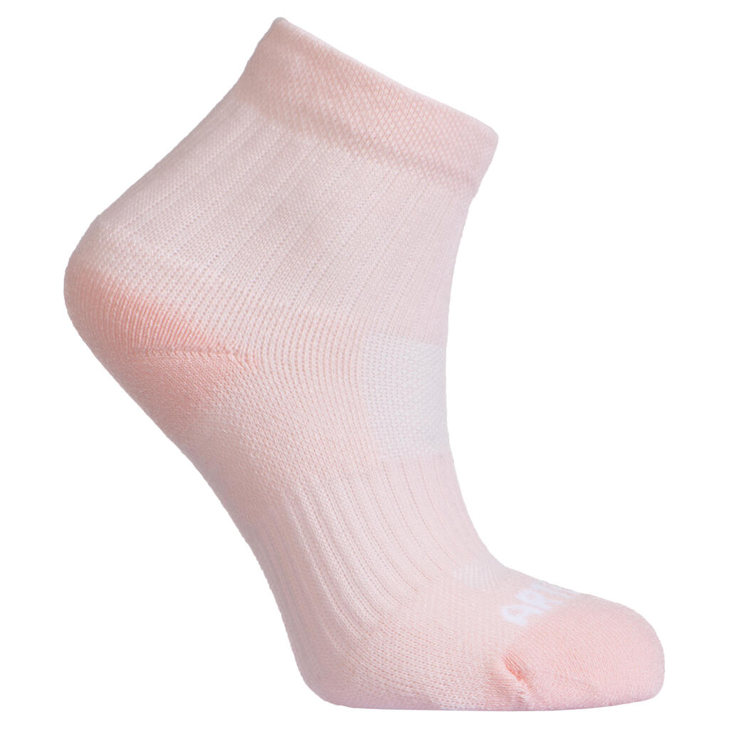 Tennissocken RS 500 Mid Kinder 3er-Pack weiss/blau