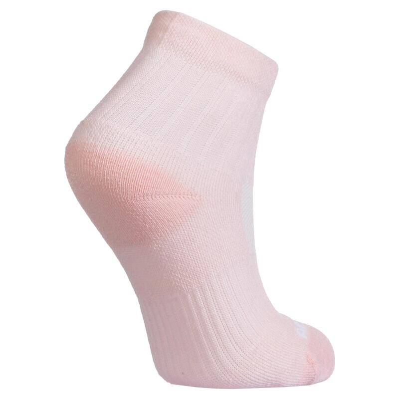 Kids' Tennis Socks RS 500 Mid Tri-Pack - Pink/White/Blue