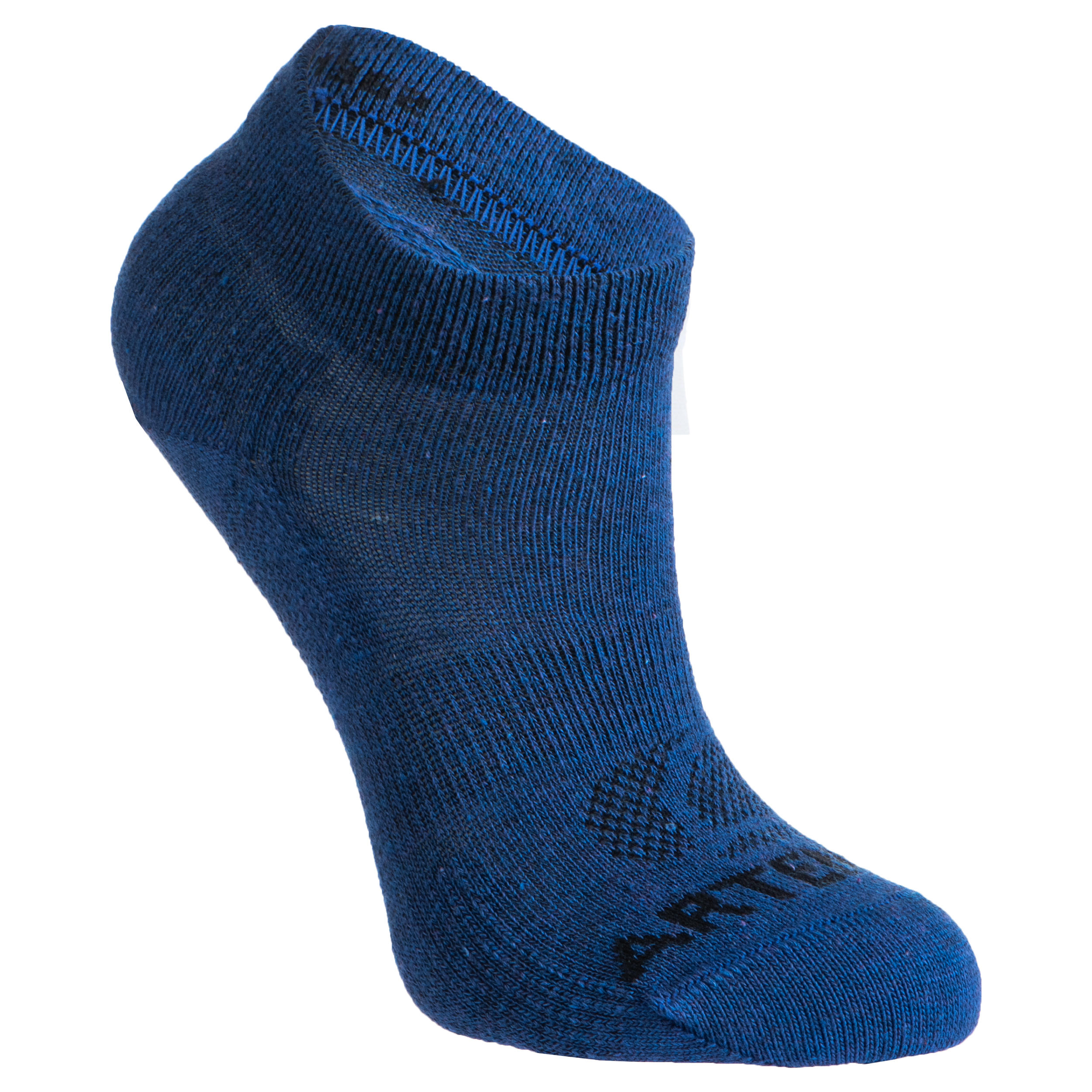 Kids' Mid-High Tennis Socks Tri-Pack RS 160 - Mottled Blue/Navy 3/11