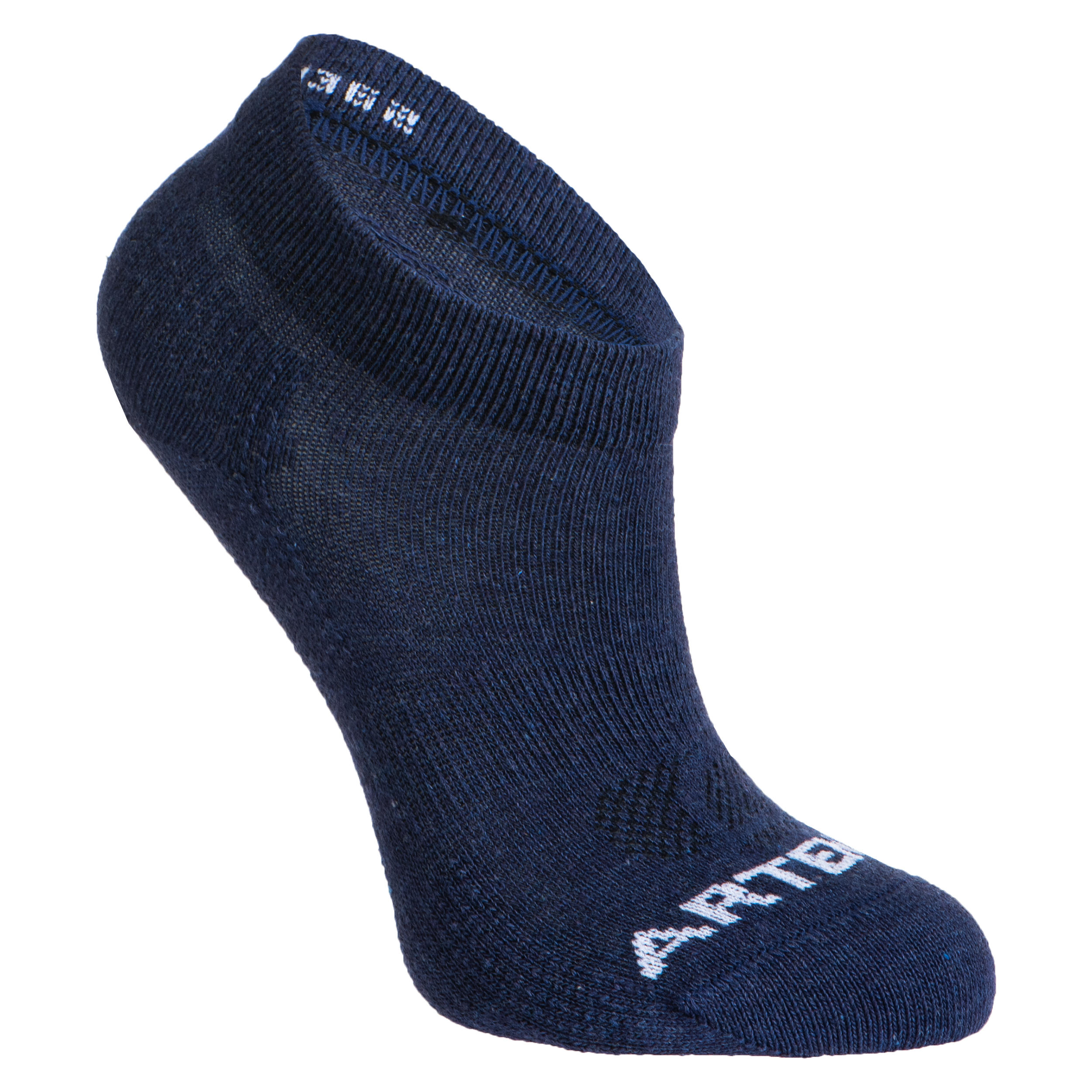 Kids' Mid-High Tennis Socks Tri-Pack RS 160 - Mottled Blue/Navy 4/11