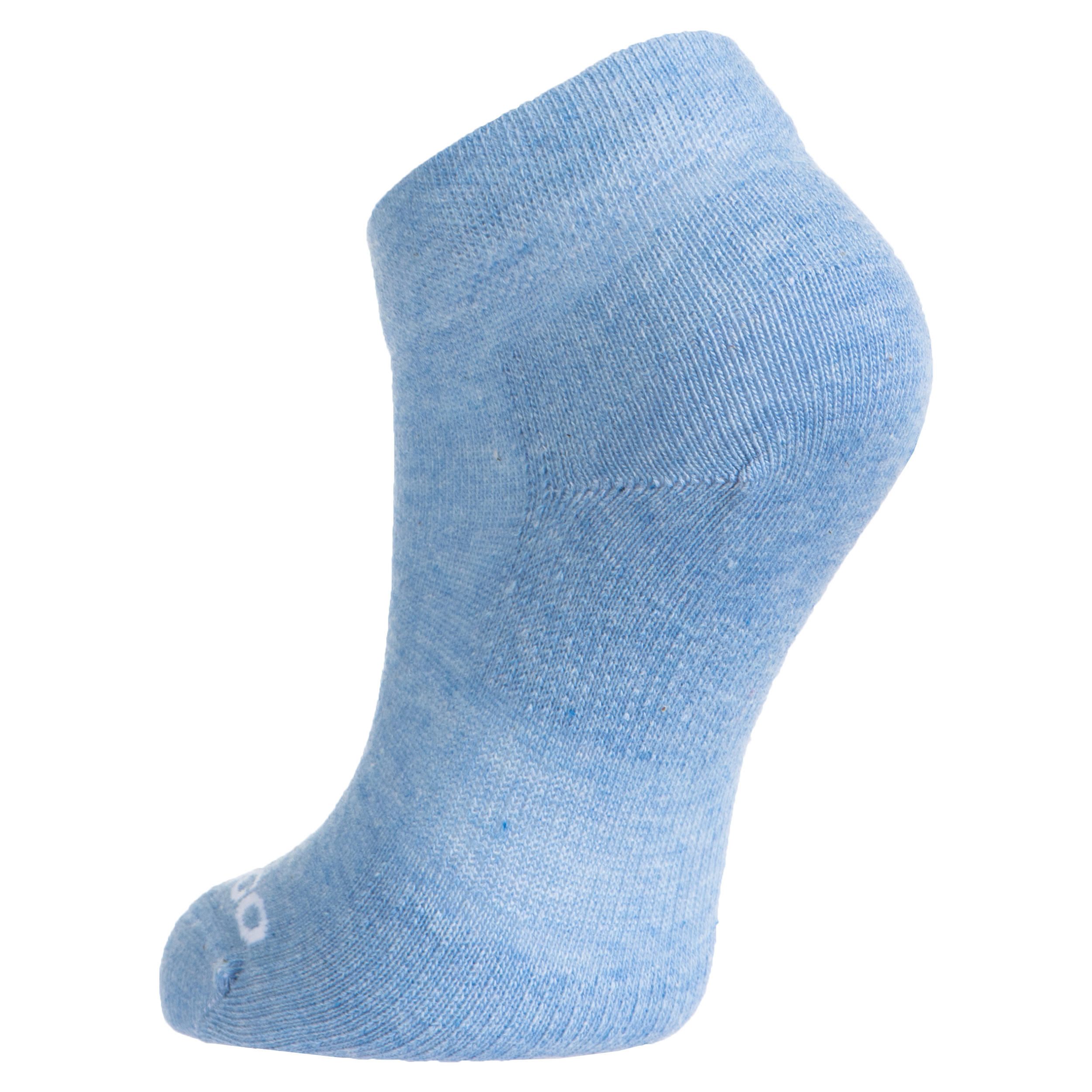Kids' Mid-High Tennis Socks Tri-Pack RS 160 - Mottled Blue/Navy 6/11