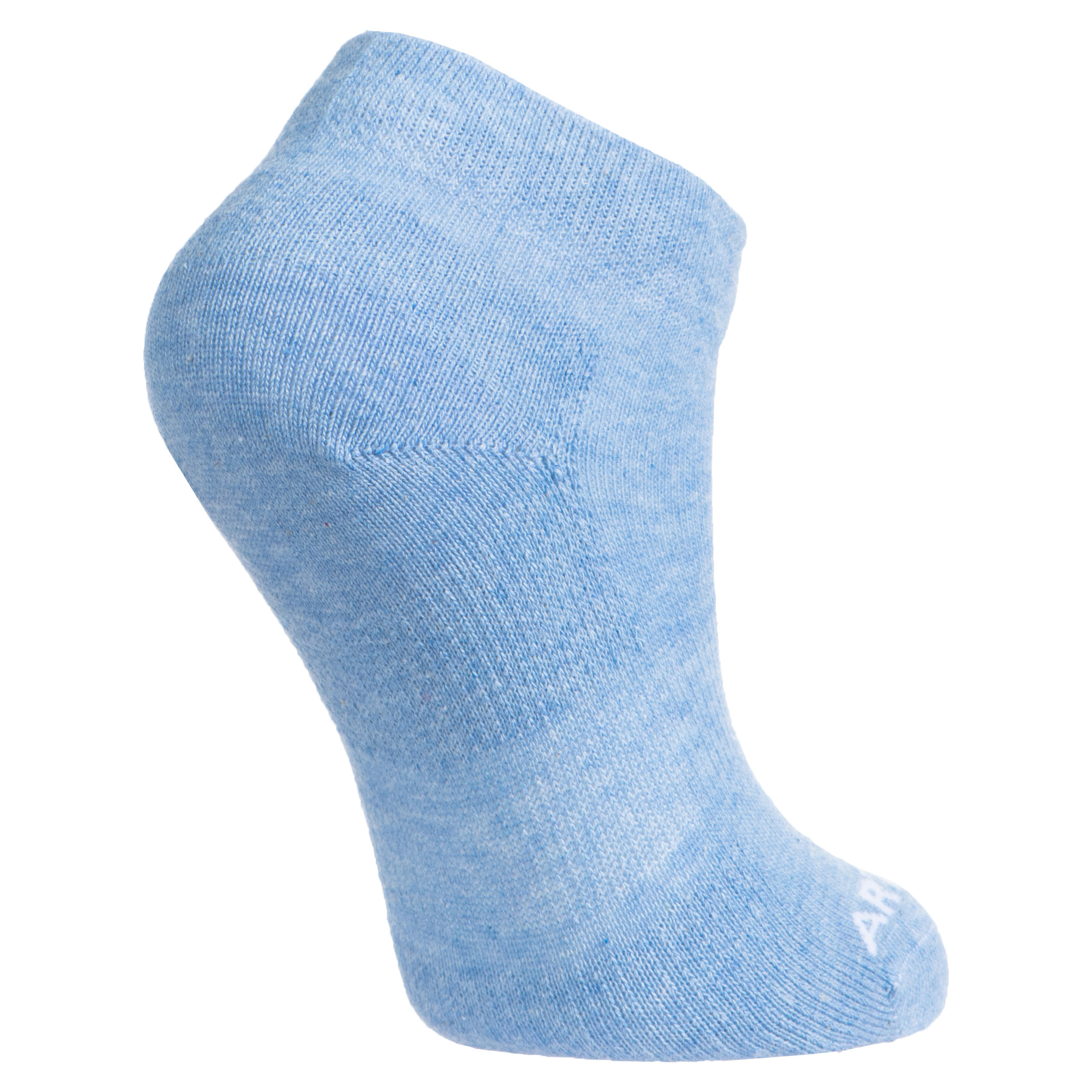 Kids' Mid-High Tennis Socks Tri-Pack RS 160 - Mottled Blue/Navy 5/11