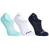 Kids Tennis Socks Low Ankle x3 - RS160 Mint/White/Navy