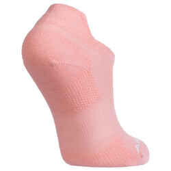 Kids' Low Tennis Socks Tri-Pack RS 160 - Pink/White/Navy