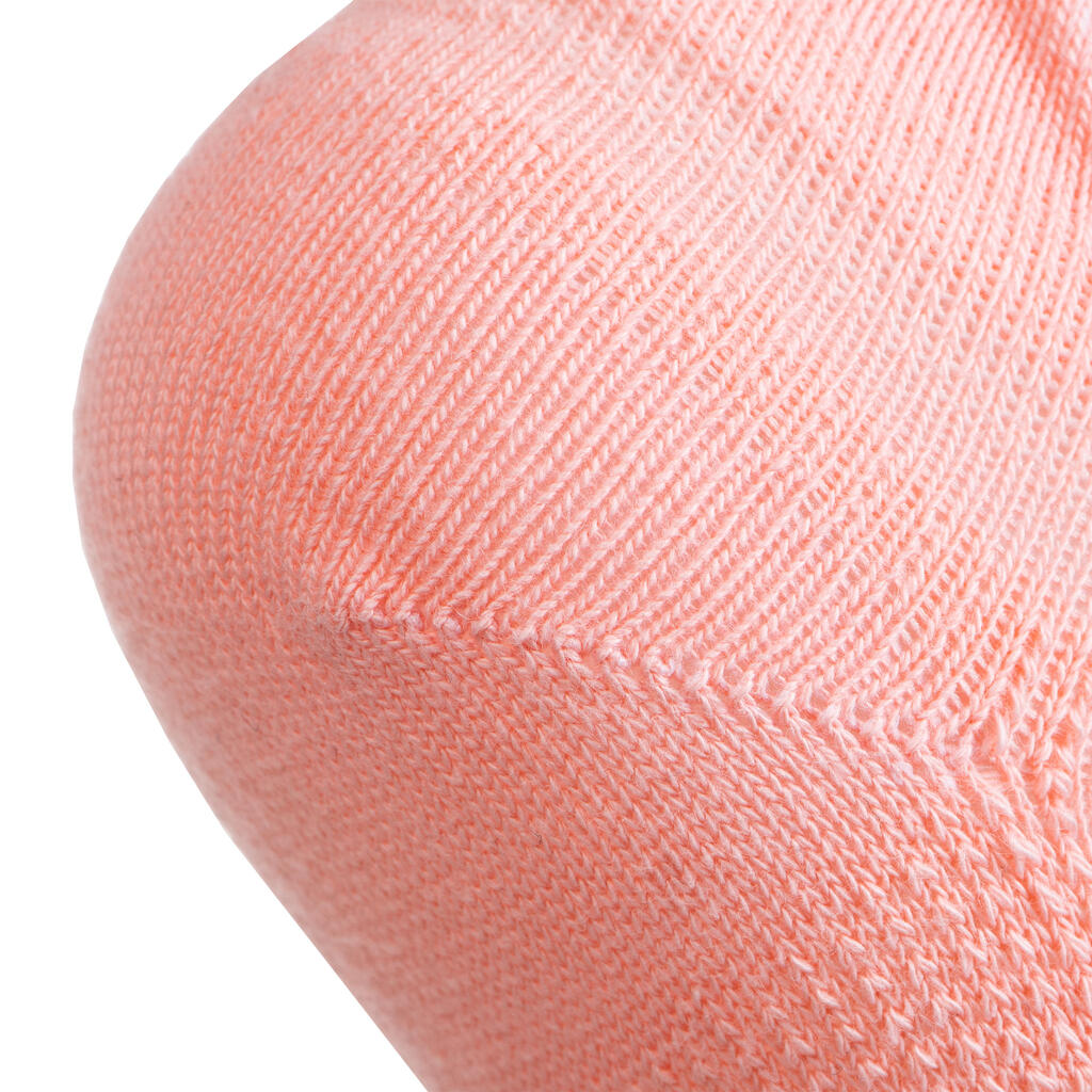 Detské nízke ponožky na tenis RS 160 3 páry ružové, biele a tmavomodré