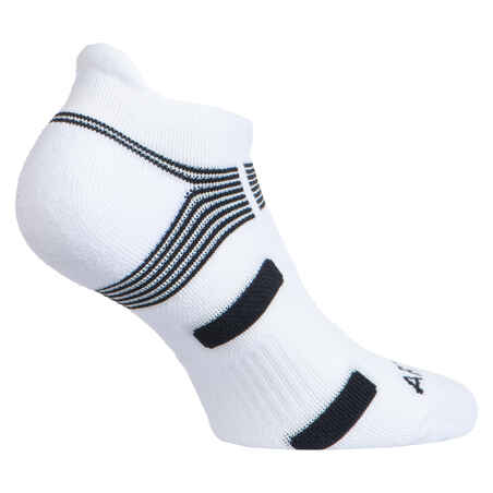 Low Tennis Socks RS 560 Tri-Pack - White/Black