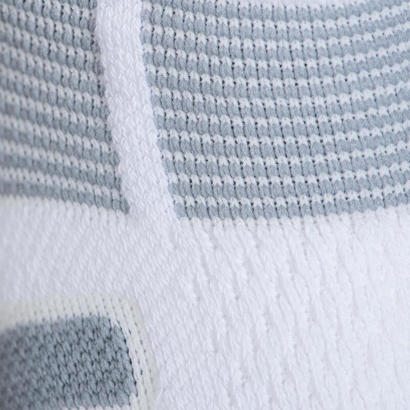 Vysoké tenisové ponožky RS560 šedo-bílé 3 páry 