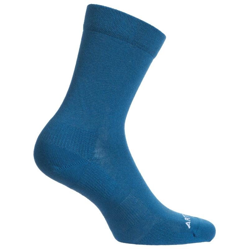 CHAUSSETTES DE SPORT HAUTES RS 160 BLEU NOIR MARINE LOT DE 3