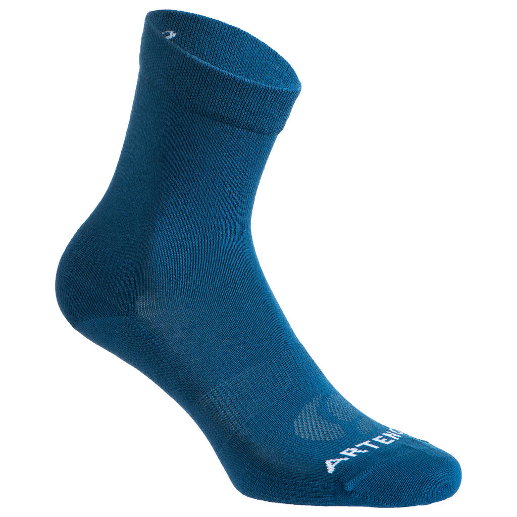 ČARAPE RS 160 ZA TENIS VISOKE 3 PARA - PLAVE/CRNE/MORNARSKO PLAVE