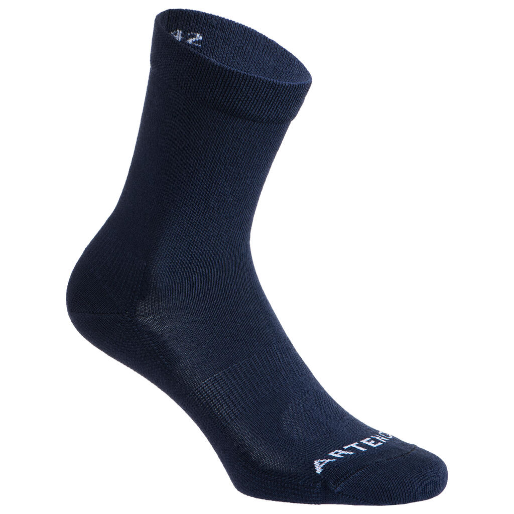 Tennissocken High 3er-Pack - RS 160 marineblau/braun/grün mit Logo