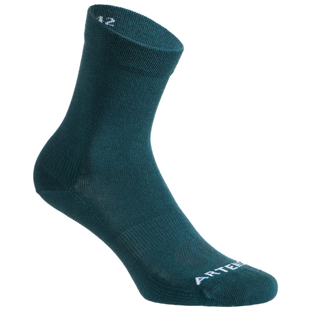 Tennissocken High 3er-Pack - RS 160 marineblau/braun/grün mit Logo