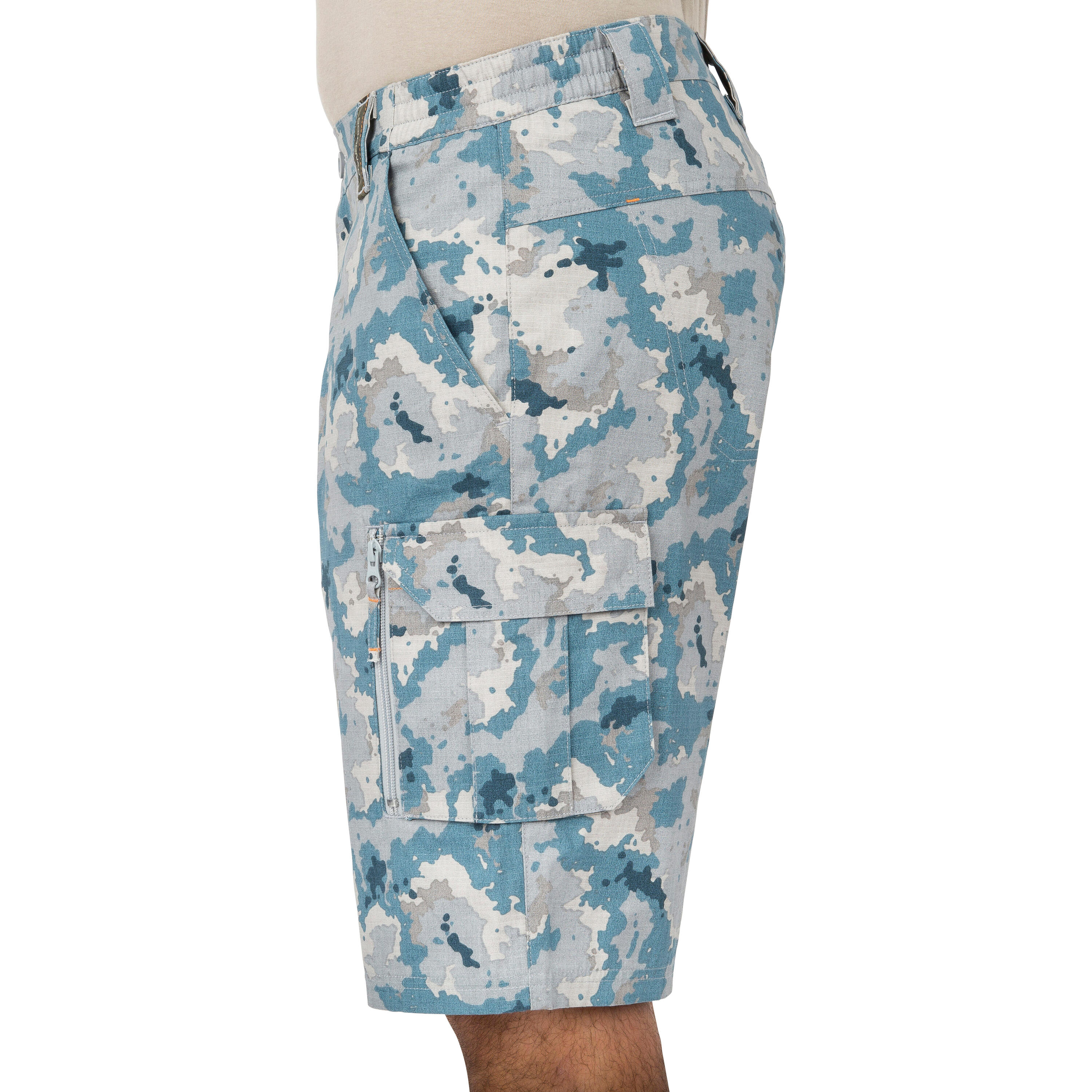 Bermudas de Caça 500 Camuflado Island Azul 2/15