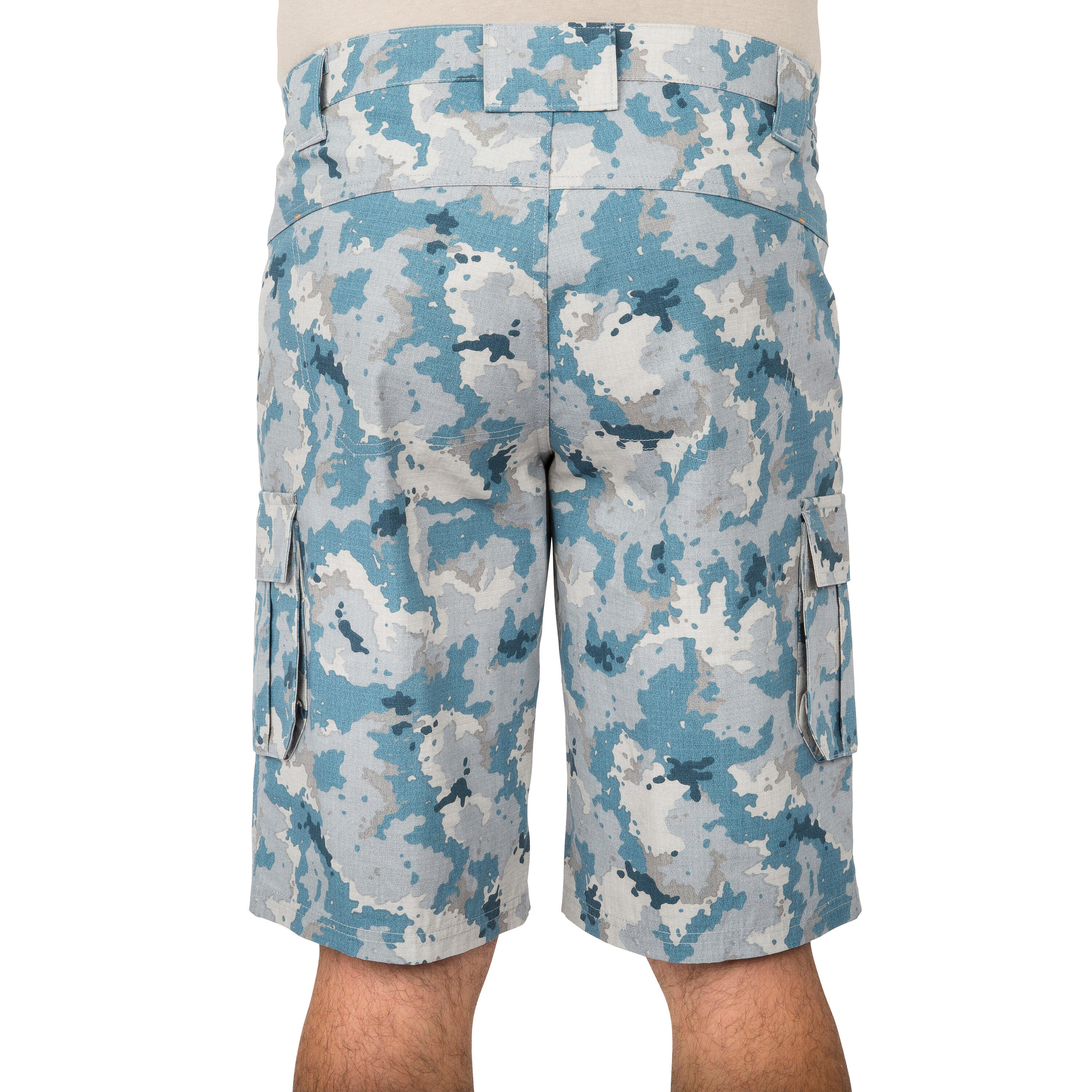 Bermudas de Caça 500 Camuflado Island Azul 4/15