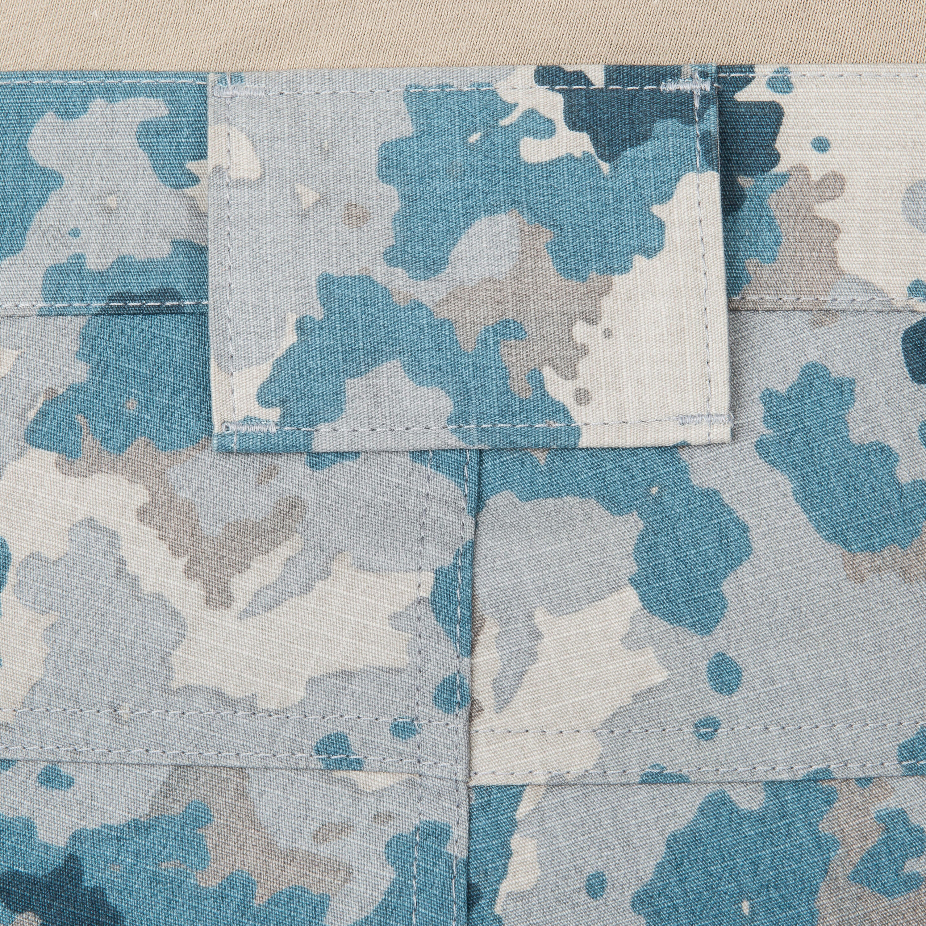 Bermudas de Caça 500 Camuflado Island Azul 7/15